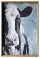 Sweet Cow Wooden Framed Canvas Wall Art