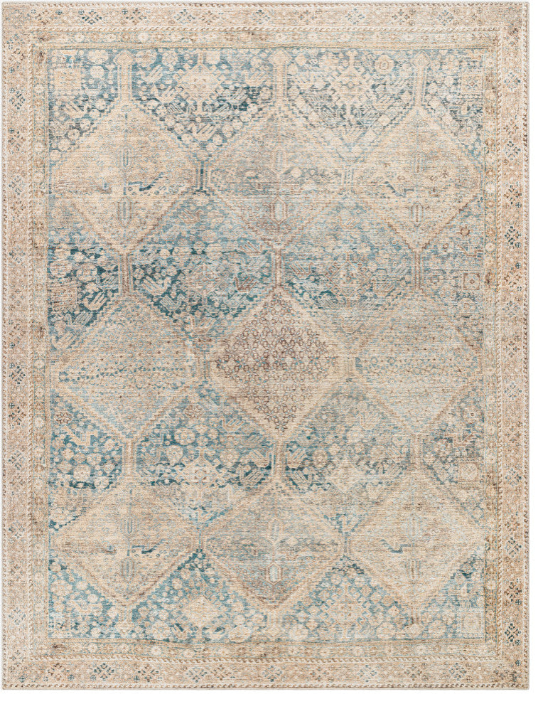 Surya + Becki Owens Marlene Machine Woven Area Rug, Emerald, 7'10" x 10'
