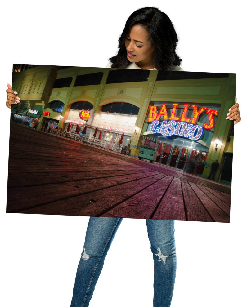 Low on the Boards Night Photography Unframed Wall Art Print, 24" X 36"