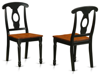 5Pc Dining Set Features A Drop Leaf Table, 4 Chairs, Black, Cherry