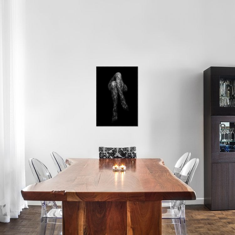 "Stockings" Framed Canvas Giclee by Nandor Laszlo, 21x31"