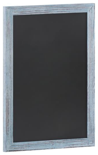 Canterbury Wall Mount Magnetic Chalkboard Sign Set- 18" x 24", Rustic Blue, 18" X 24"