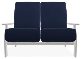 St. Catherine Deep Seat Outdoor Loveseat, Navy/Snow