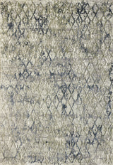 Quartz 27039-115 Area Rug, Light Beige And Blue, 2'2"x7'7" Runner