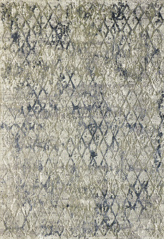 Quartz 27039-115 Area Rug, Light Beige And Blue, 2'2"x7'7" Runner