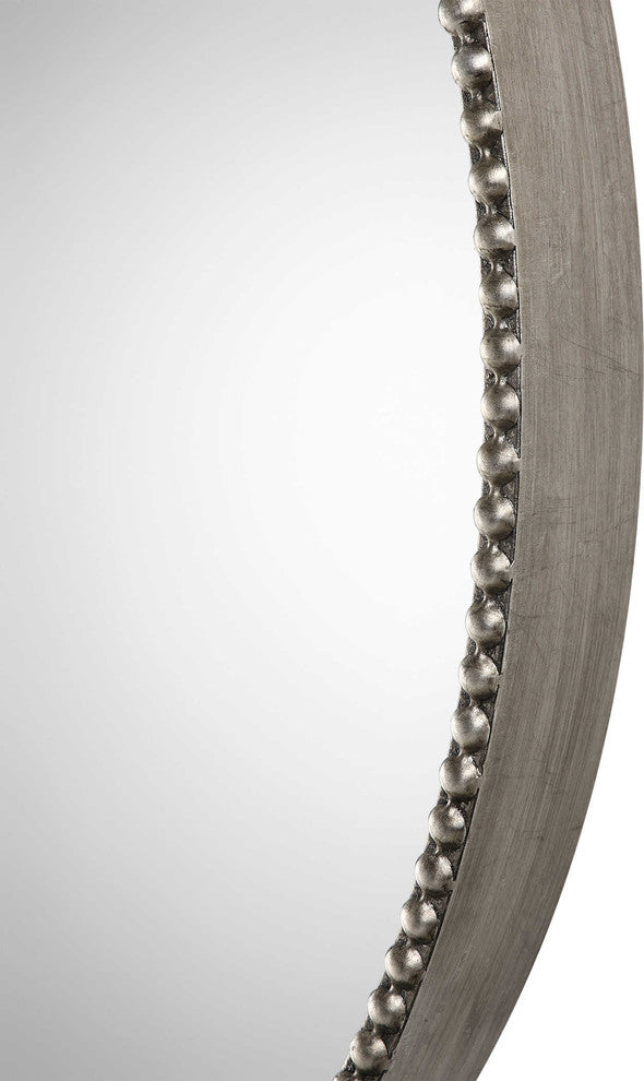 Stefania Beaded Round Mirror