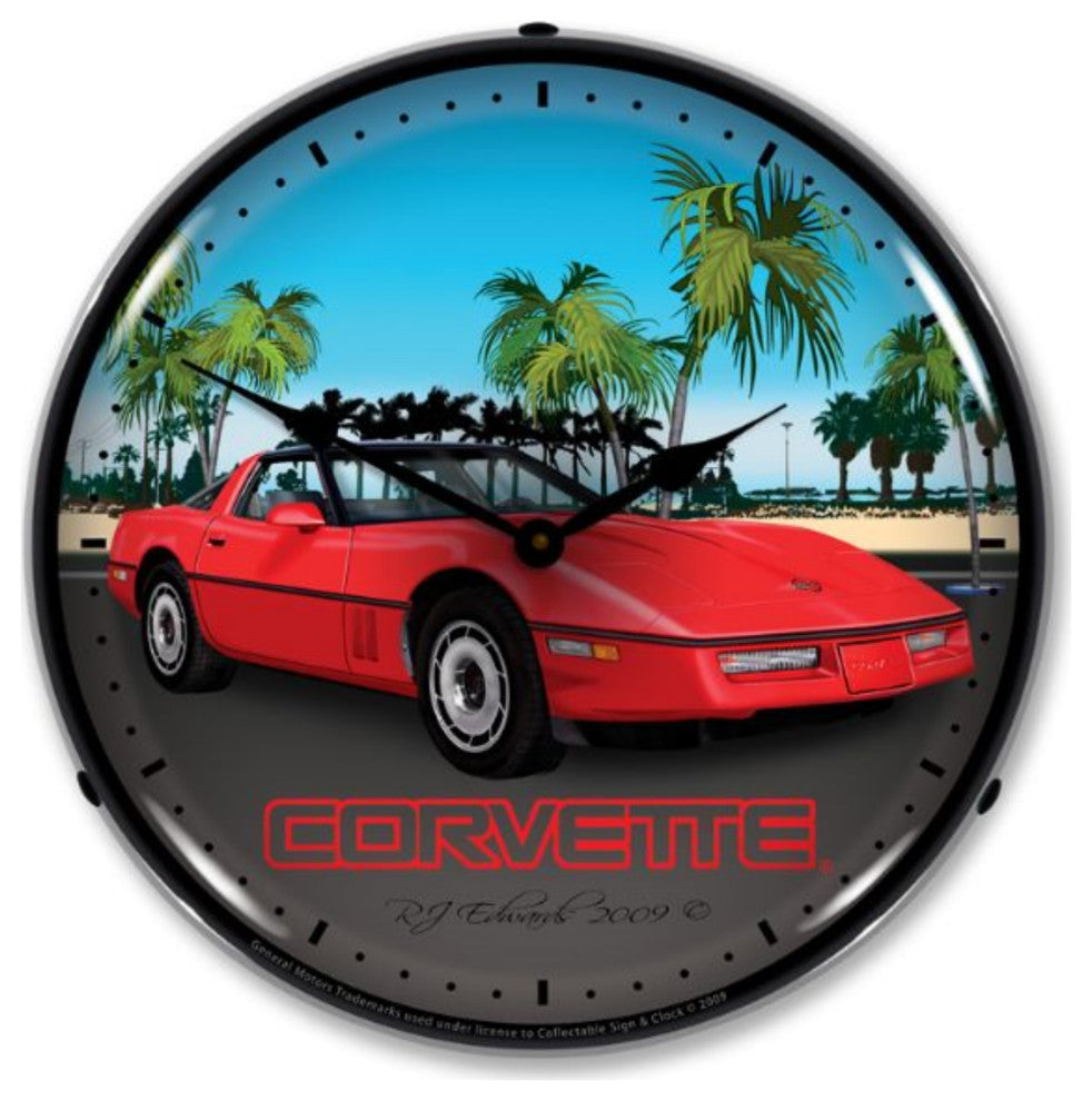 GMRE903204 C4 Red Corvette Clock