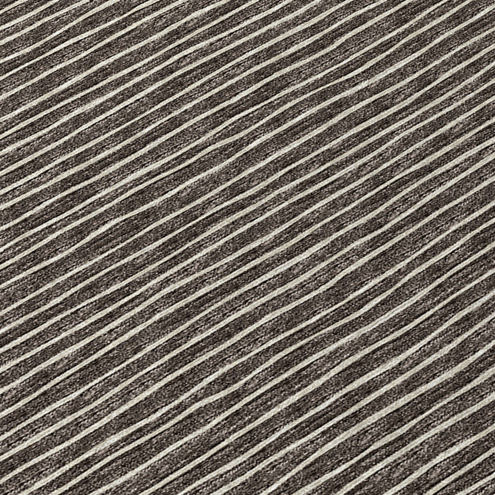 Indoor/Outdoor Laidley LA1 Chocolate Machine Washable 8' x 8' Rug