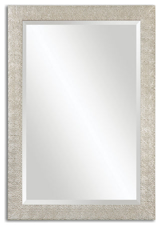 Uttermost Porcius Coastal Style Pinewood Mirror in Antiqued Silver