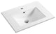 Dowell 18" FTB White Ceramic Single Bathroom Vanity Basin, 24wx18dx6h