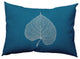 Leaf Study Accent Pillow, Unreal Teal, 14"x20"