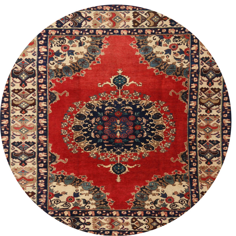 Ahgly Company Indoor Round Traditional Area Rugs, 3' Round