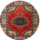 Ahgly Company Indoor Round Traditional Area Rugs, 3' Round