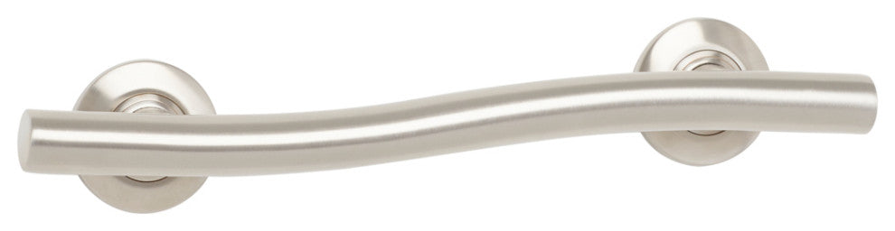 Wave Design Shower Grab Bar, Satin Stainless, 18"