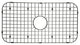 Matte Black 304 Stainless Steel Kitchen Sink Bottom Grid, 27-3/16x14-5/16
