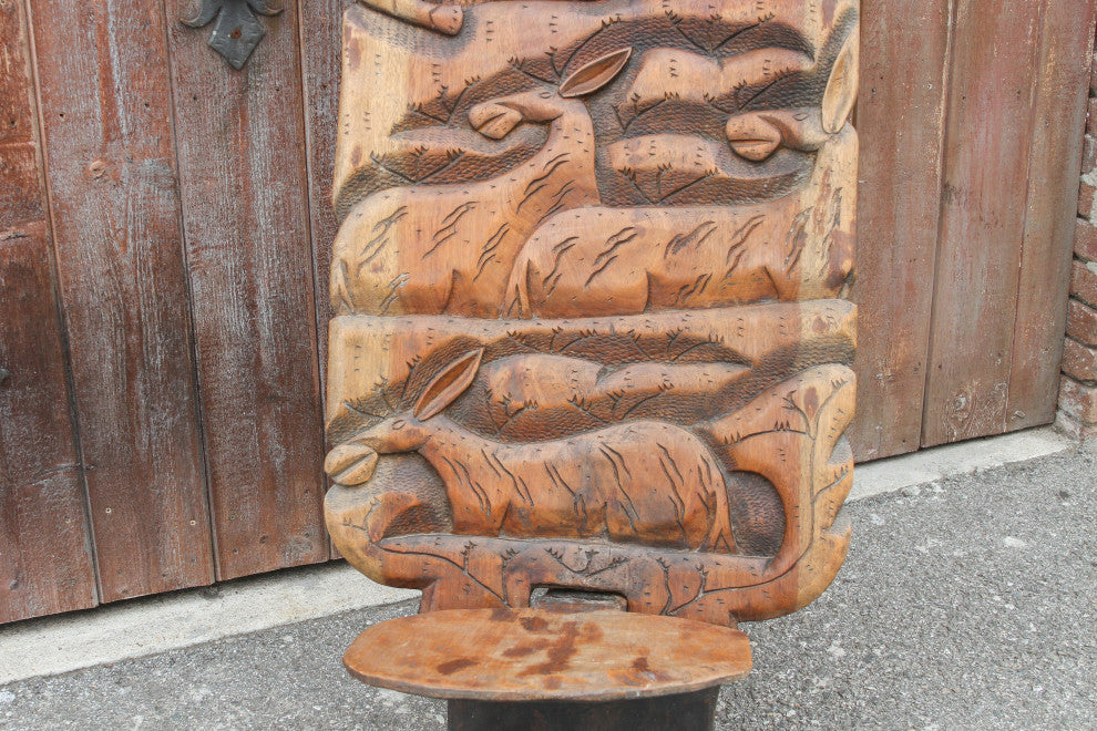 Late 20th Century African Tribal Elephant Chair