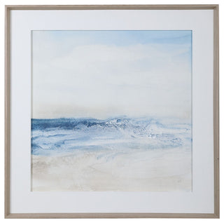 Uttermost Surf And Sand Framed Print, White/Glass, 41621
