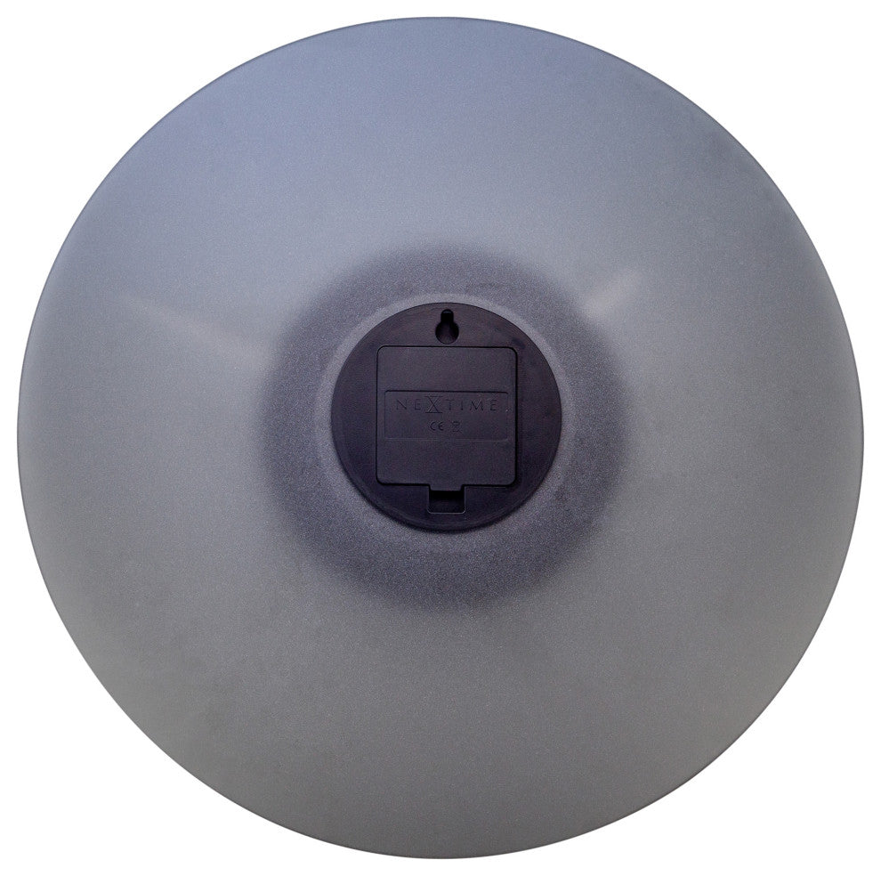 Float 16" Frosted Gray Glass Wall Clock