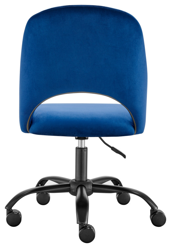 Alby Office Chair, Blue With Black Base
