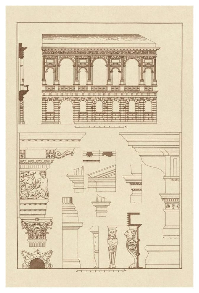 "Palazzo Bevilacqua at Verona" Digital Paper Print by J. Buhlmann, 42"x62"