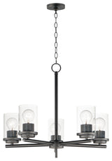 Maxim 10205CL Corona 5 Light 22"W Chandelier - Black