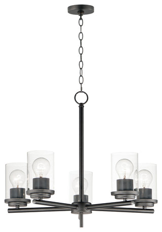 Maxim 10205CL Corona 5 Light 22"W Chandelier - Black