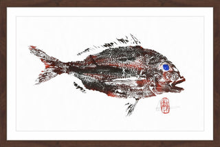 "Dirty Snapper" Framed Painting Print, 24"x16"