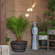 Barrel Planter, Bronze, Small, 18"