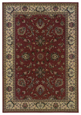 Oriental Weavers Ariana Collection Red/Ivory Oriental Indoor Area Rug 10'X12'7"
