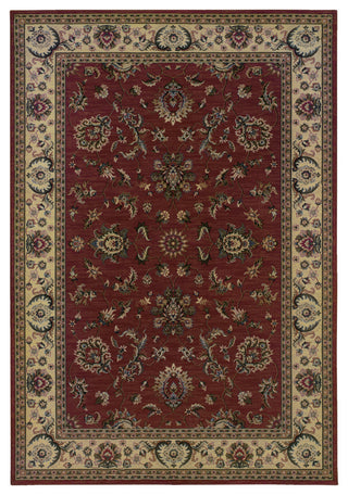Oriental Weavers Ariana Collection Red/Ivory Oriental Indoor Area Rug 10'X12'7"