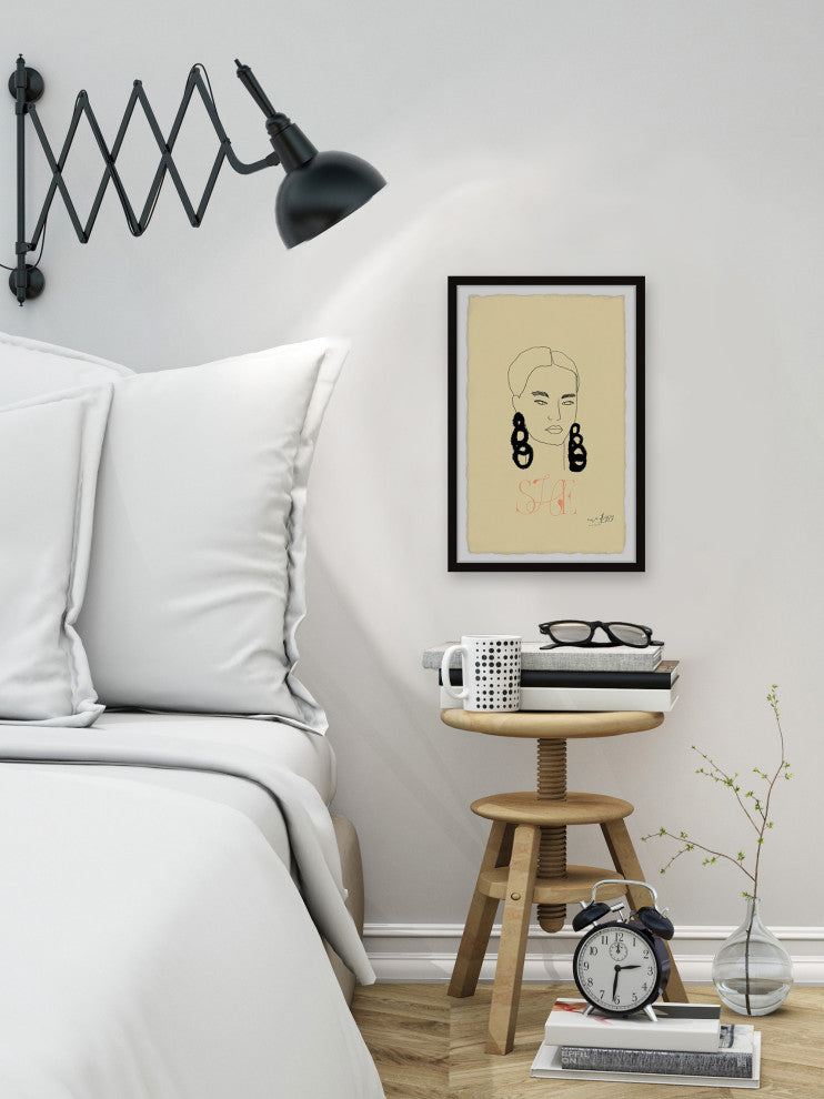"Just a Girl" Framed Painting Print, 20x30