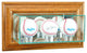 Wall Mounted Triple Baseball Display Case, Walnut