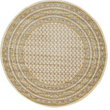 Unique Loom Beige Allover Williamsburg 5' Round Rug