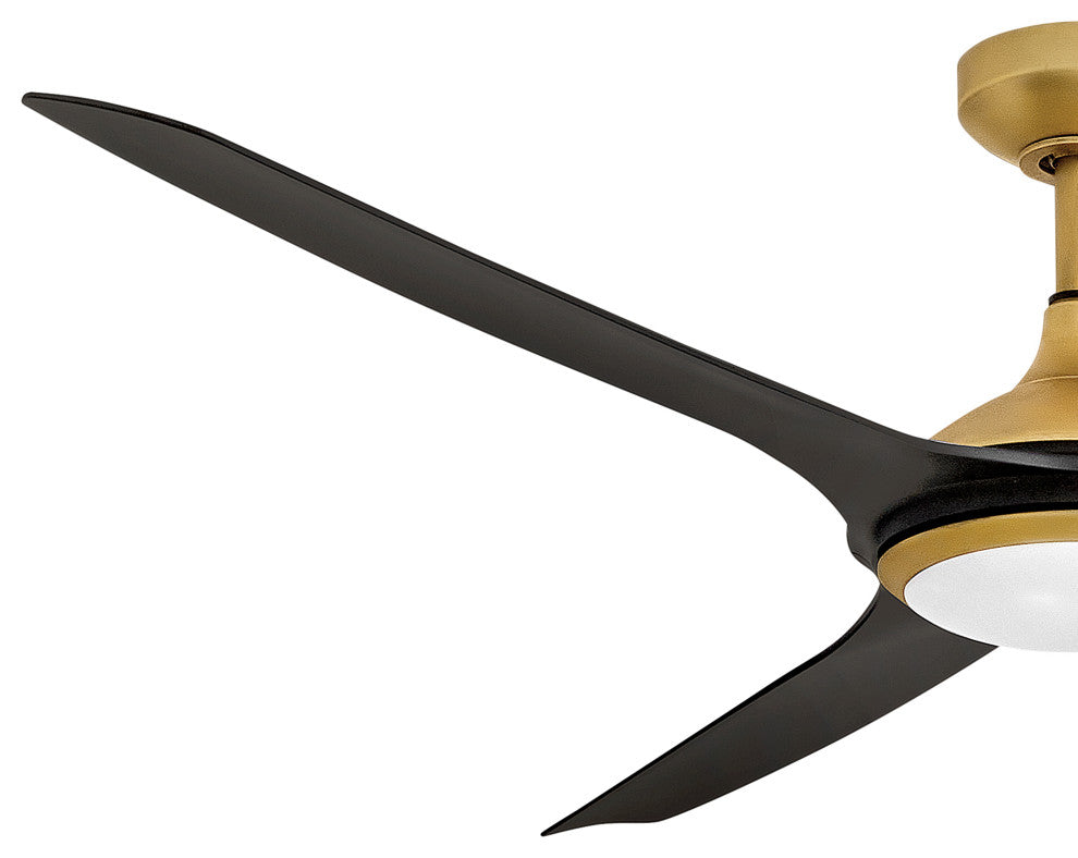 Hinkley Talan Talon 64" Led Smart Fan, Heritage Brass