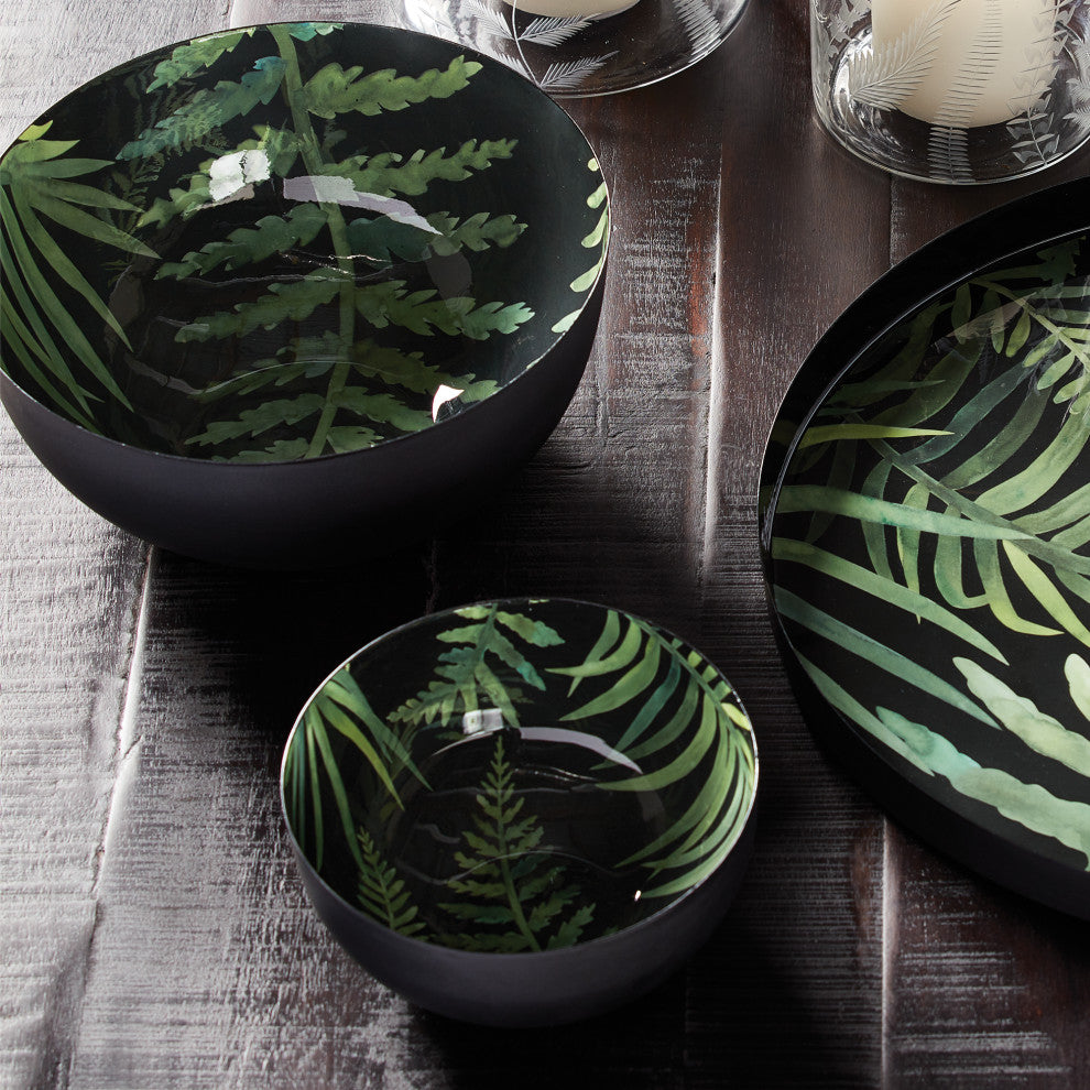 2-Piece Garden Fern Bowl Set
