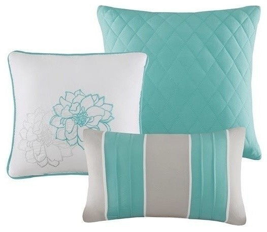 Madison Park Sateen Printed 7Pcs Comforter Set, King