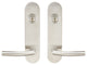 Oslo Lever, Tubular Entry, Double Cylinder, Satin Stainless Steel