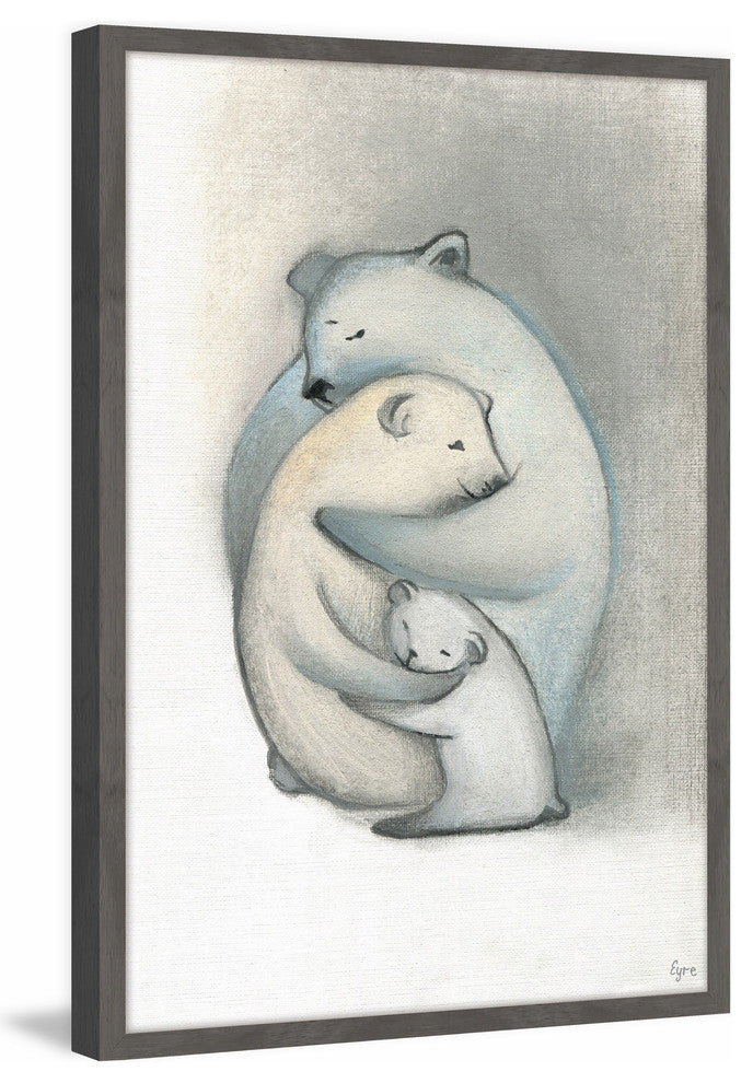"Family Embrace" Framed Painting Print, 12"x18"