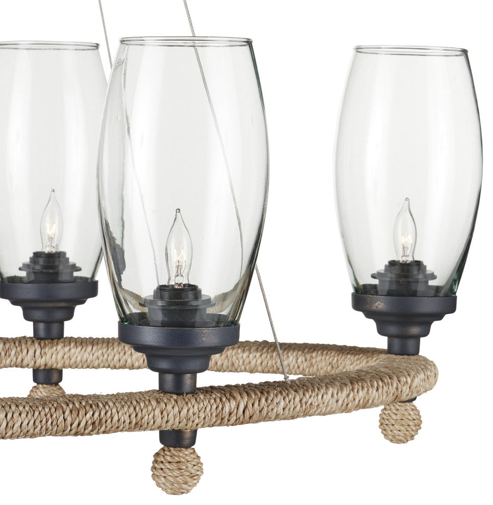 Hightider Glass Oval Chandelier