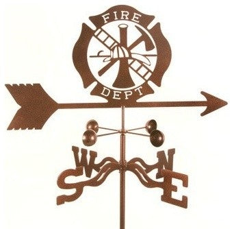Fire Dept. Weathervane With Garden Mount