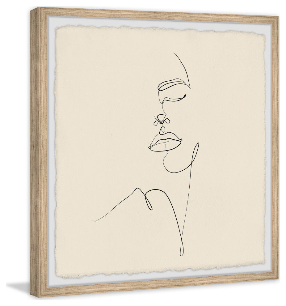 "Isabelle" Framed Painting Print, 18x18