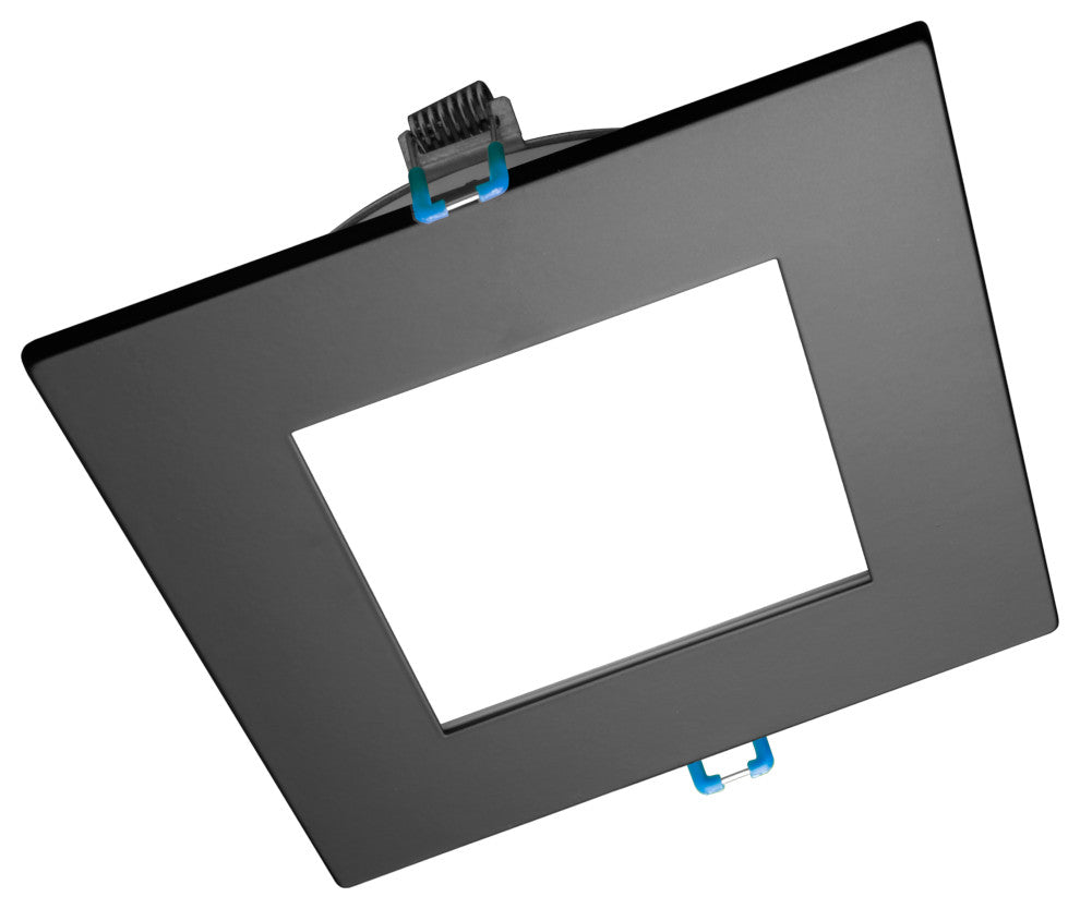 DLE6 Series 6" Square Downlight, Black, 3000k