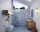 78"x45" Frameless Shower Door Single Fixed Panel, Satin Brass