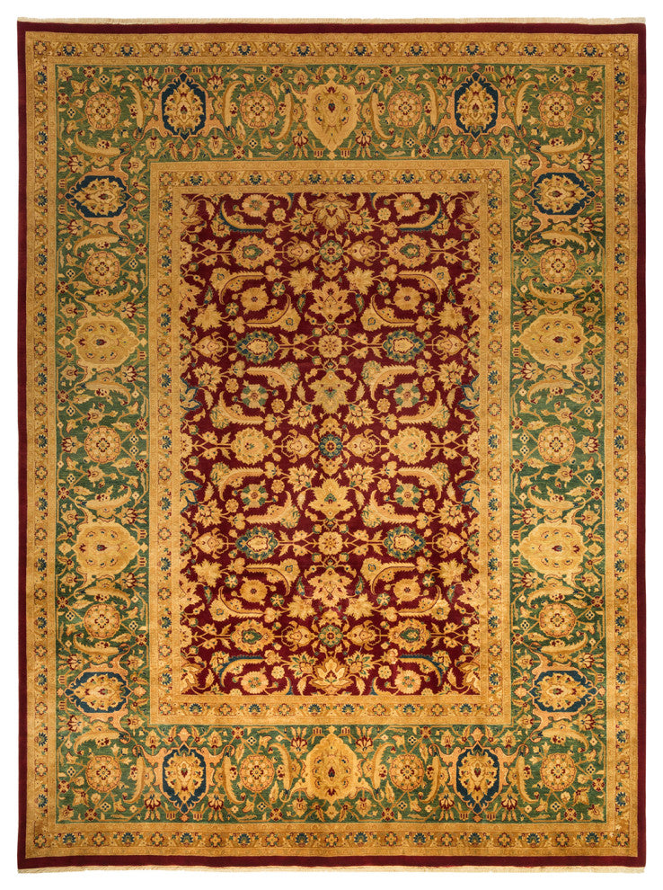 Mogul, One-of-a-Kind Hand-Knotted Area Rug Red, 9'2"x12'2"