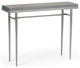Wick 42" Console Table, Vintage Platinum Finish, Maple Grey Accents
