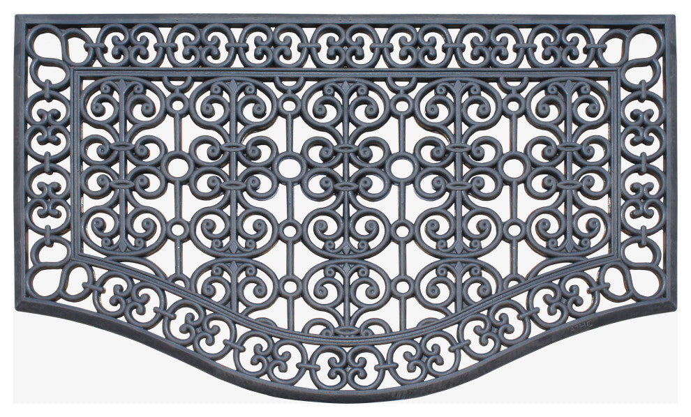 A1HC Large Floor Door Mat, Rubber Grill Drainable Design, Anti Fatigue, 24"x39"
