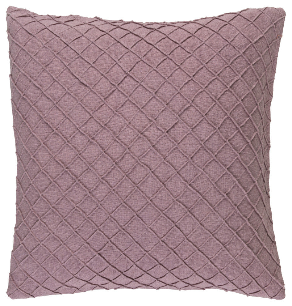 Surya Wright WR-006 18"x18" Pillow Kit, Mauve