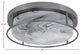 18" 4-Light Flush Mount Light, Brushed Nickel, Onyx Swirl Glass