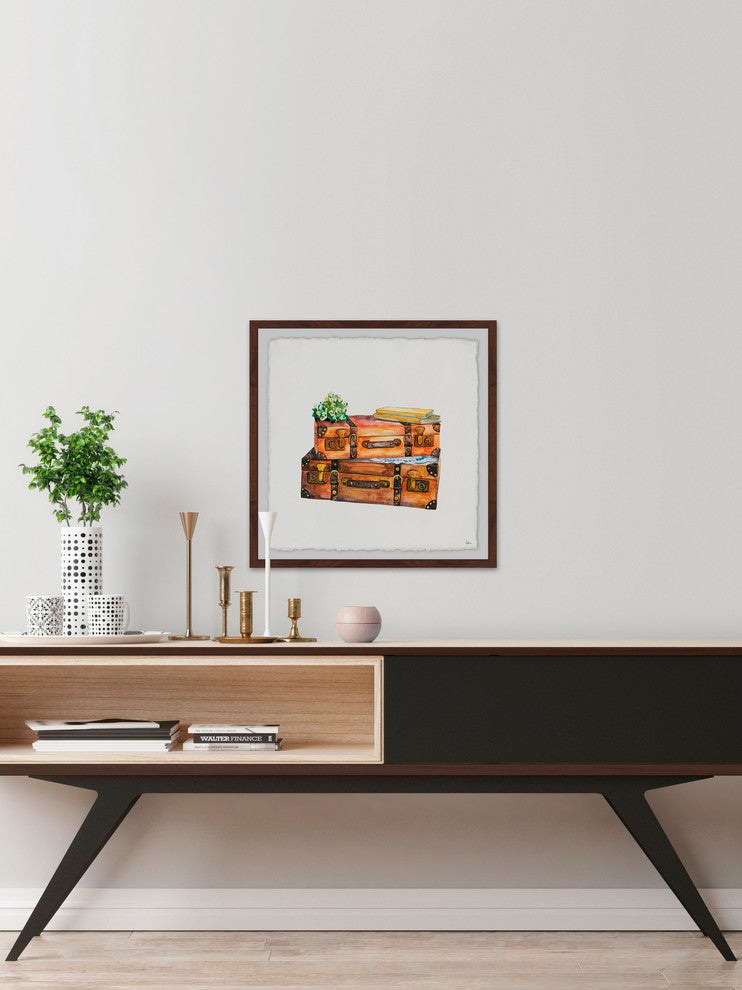 "Going West" Framed Painting Print, 12"x12"