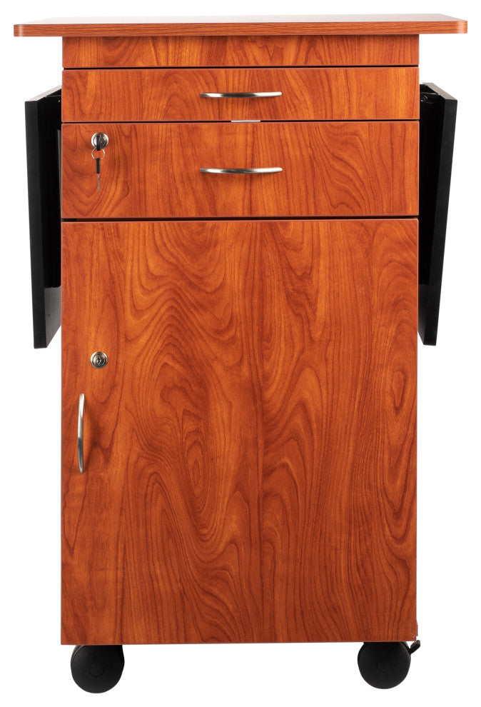 Oklahoma Sound Multimedia Cart, Cherry/Black